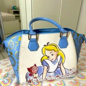 Alice in wonderland bag blue